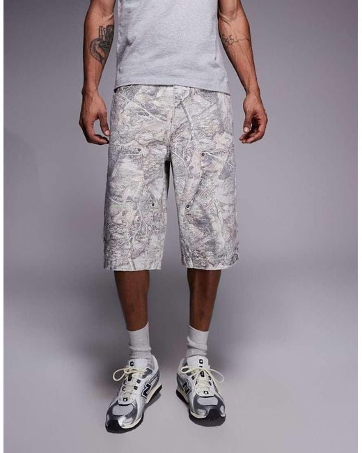Good For Nothing Gray baggy Denim Jorts for men