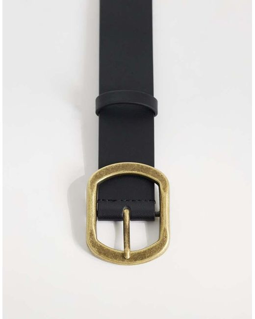 ASOS Black Waist And Hip Jeans Chunky Buckle Belt