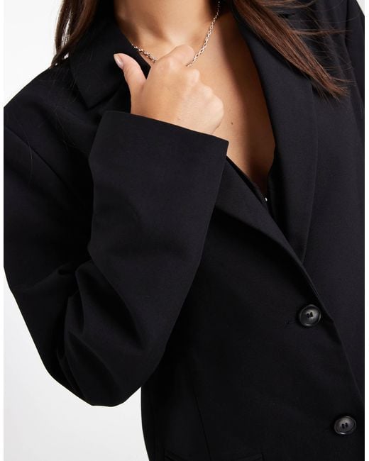 Collusion Black Tailored Oversized Blazer