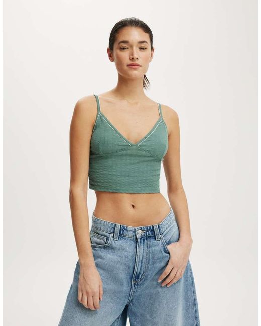 Cotton On Green Hailey V Neck Cami