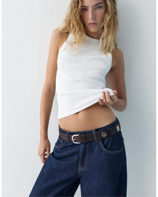 Pull&Bear White – gürtel
