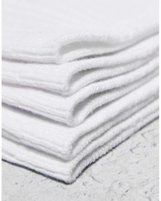 Weekday White Noah 3-pack Socks for men