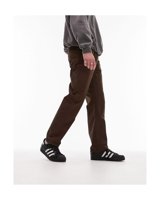 Pantalon style charpentier - marron Topman pour homme en coloris Black