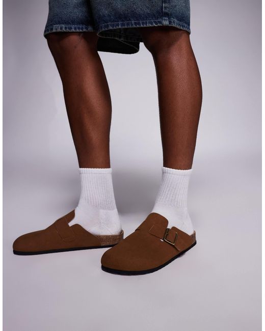 ASOS – clog-mules in Black für Herren