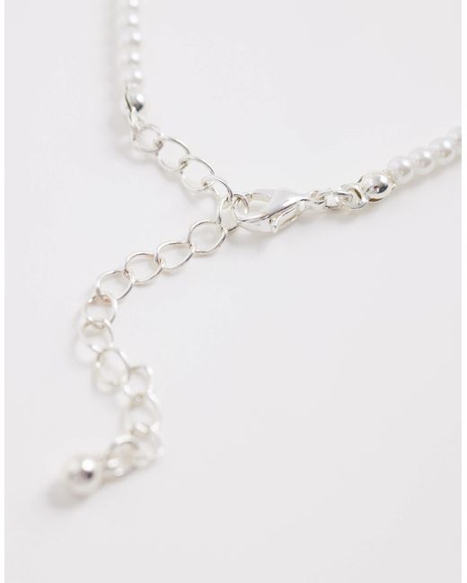 ASOS White – perlenhalskette