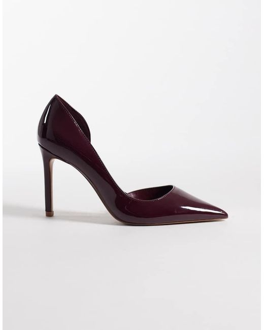 Mango Purple Classic Pointed Court Shoe