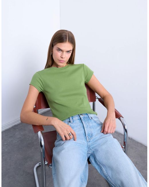 TOPSHOP Green Everyday Tee