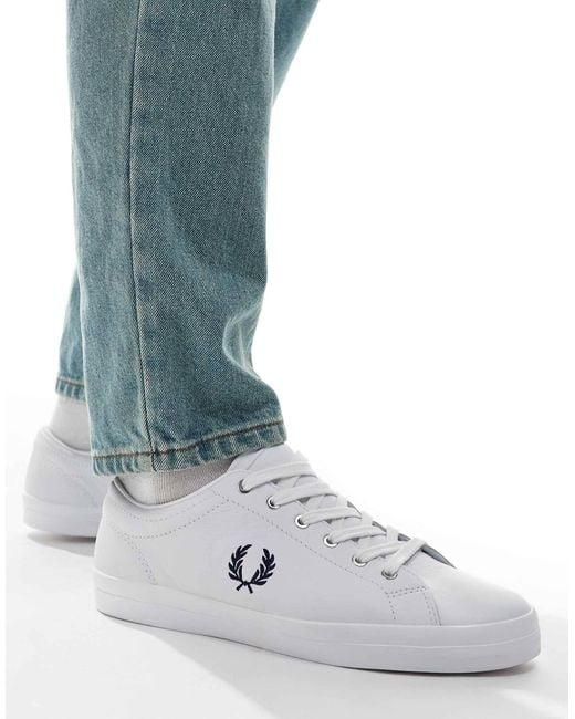 Fred Perry Blue B7 Leather Sneakers for men