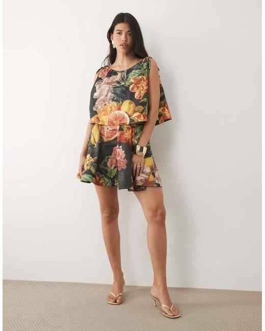 ASOS Multicolor Bonded Circle Voluminous Skirt