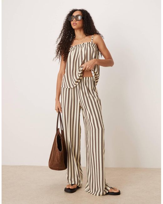 ASOS Natural – schlupfhose aus leinenmix