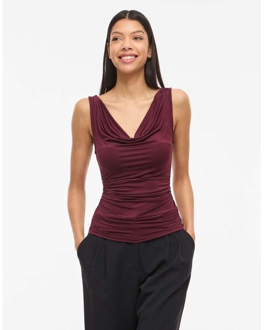 Vila Red Sleeveless Top