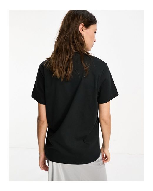 Camiseta boyfriend negra con logo shadow AllSaints de color Black