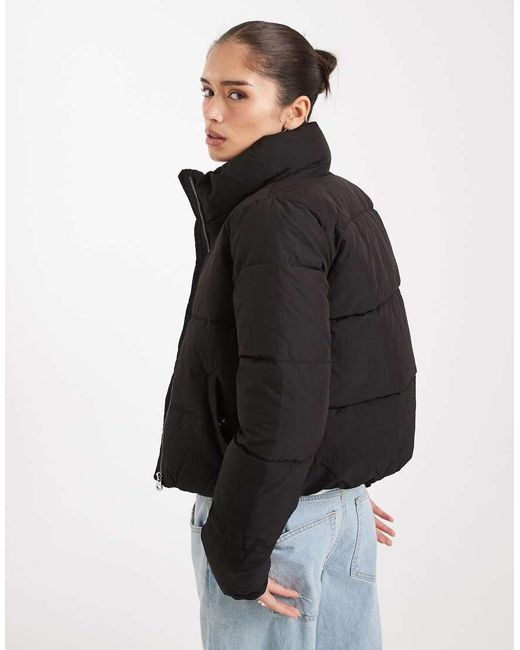 ONLY Black Padded High Neck Jacket
