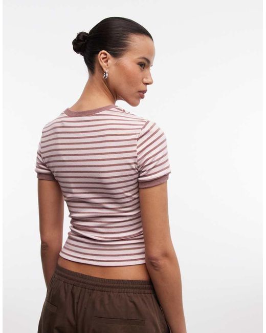 Daisy Street Red Baby Tee With Graphic