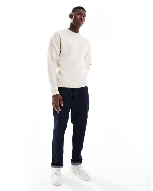 Pull ras Jack & Jones pour homme en coloris White