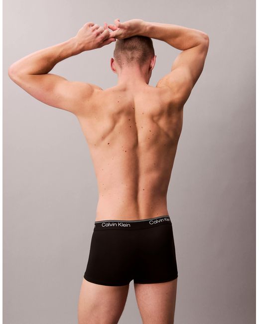 Calvin Klein Black Micro Stretch 5 Pack Low Rise Trunks for men