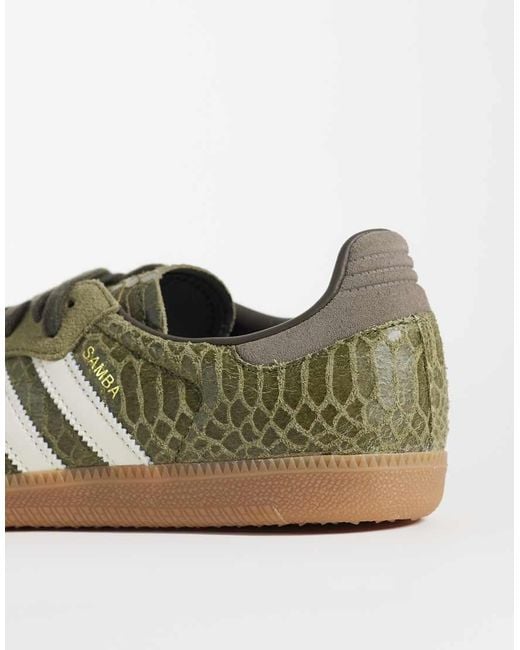 Adidas Originals Green Samba Og Trainers for men