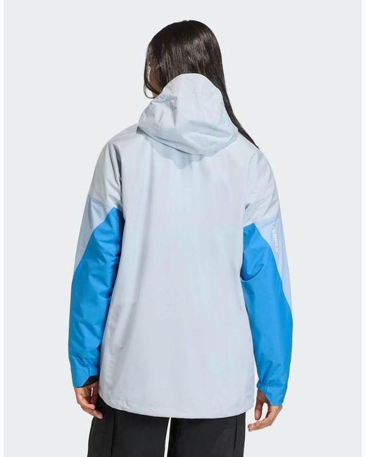 Adidas Originals Blue Terrex Xploric 2.5 Layer Climaproof Anorak