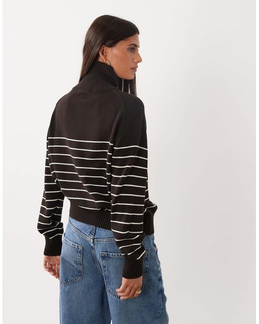 Pull à col zippé quart Mango en coloris Blue
