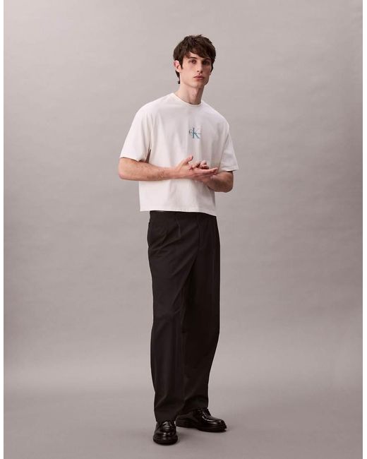 Calvin Klein Pink Monologo Boxy Oversized T-shirt for men