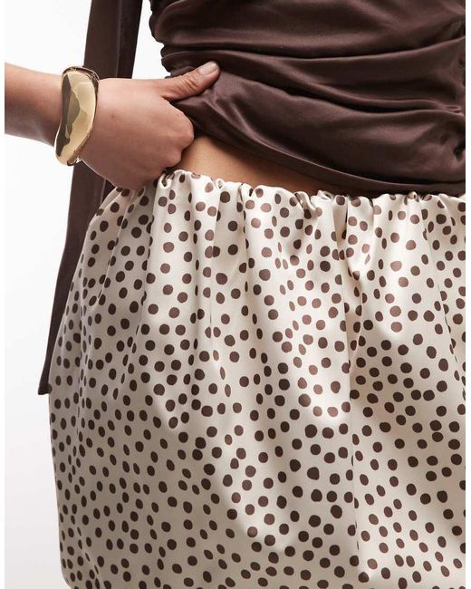 ASOS Multicolor Satin Structured Mini Skirt