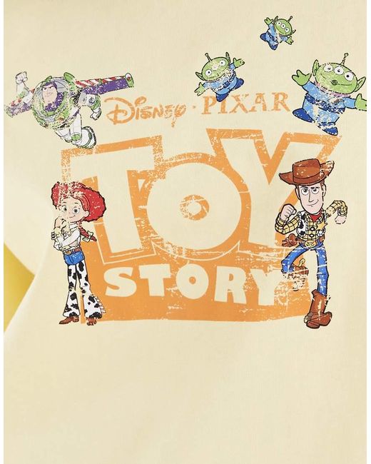 ASOS Yellow Disney Oversized T-shirt With Toy Story Print
