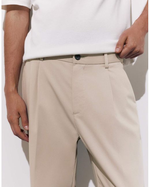 Pull&Bear – elegante hose in Black für Herren