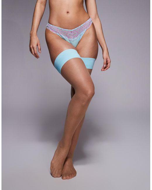 Bas autofixants - clair Ann Summers en coloris Gray