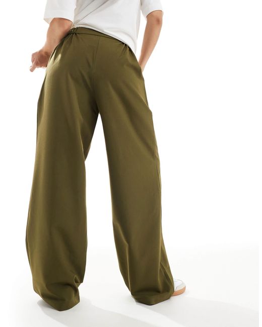 ASOS White Tailored Relaxed Straight Leg Trousers