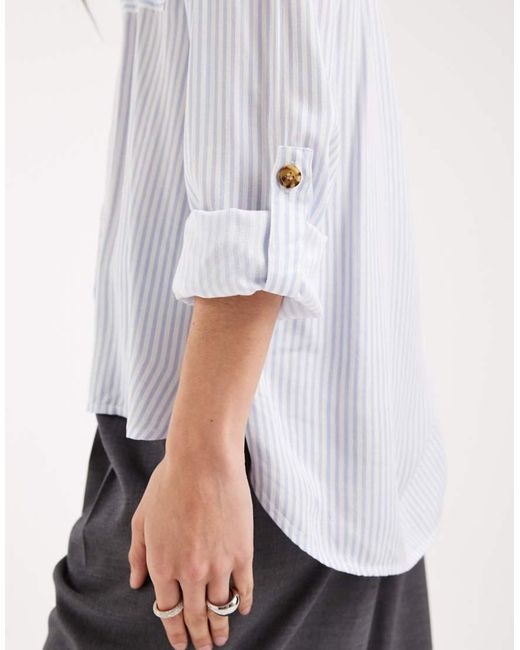 Vero Moda White Pocket Front Shirt