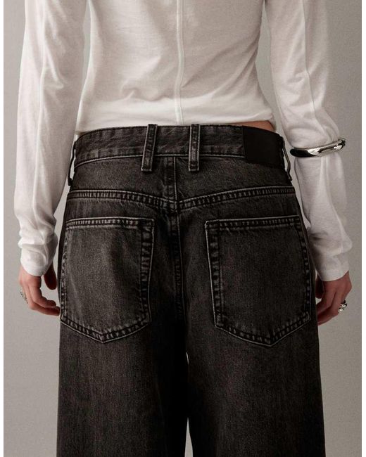ASOS Black Low Rise baggy Jeans