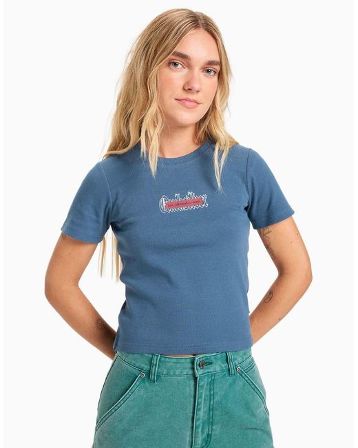 Quiksilver Blue Mercury Fitted Short Sleeve T-Shirt