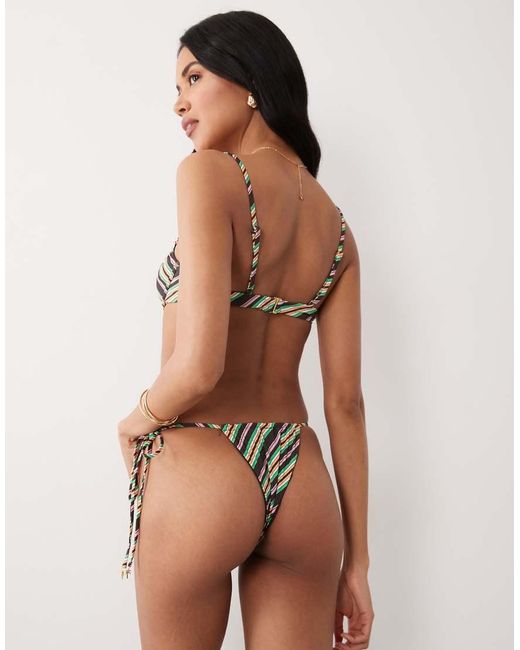 Wild Lovers Yellow Sahara Tie Side Bikini Bottom