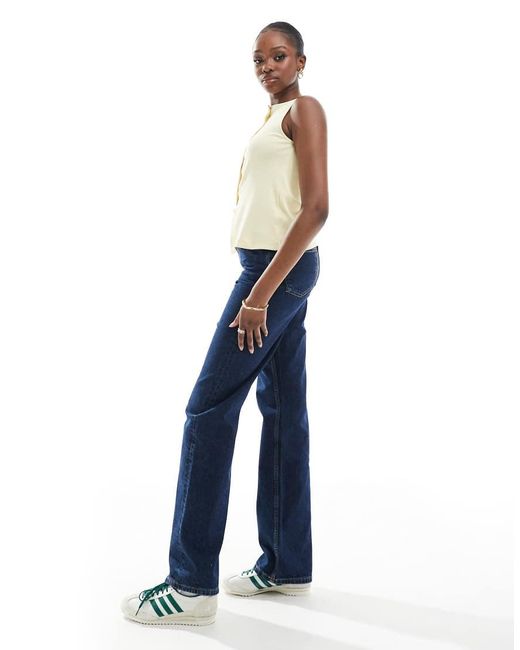 ASOS Blue Asos Design Tall Comfort Stretch Straight Leg Jeans