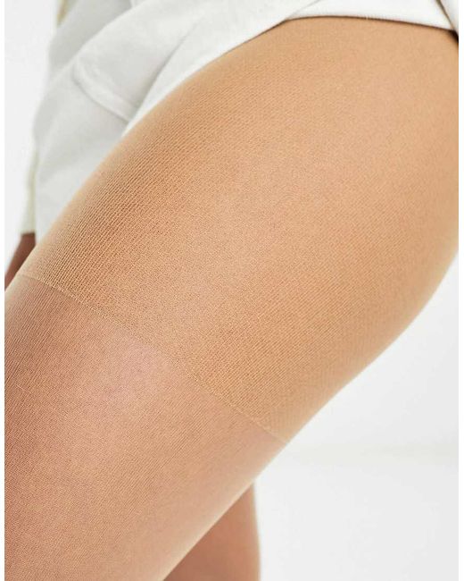ASOS Natural 2 Pack Of 15 Denier Tights