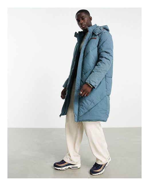 blue longline jacket