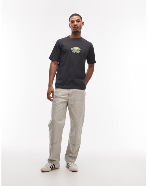 Gramicci Blue Turtle Graphic Short Sleeve Tee for men