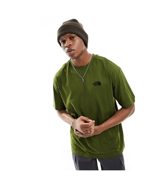 Simple dome - t-shirt oversize à logo - olive The North Face pour homme en coloris Green