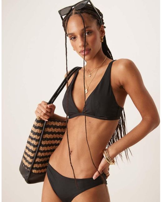 Calvin Klein Black Triangle Bikini Top