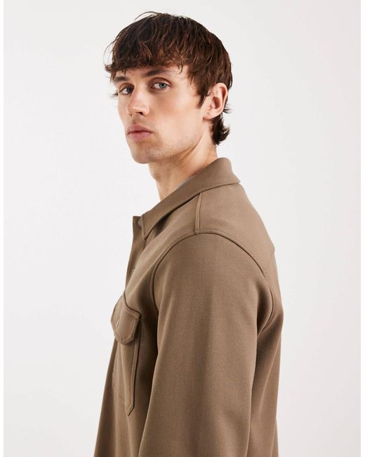 Threadbare – hemdjacke in Brown für Herren