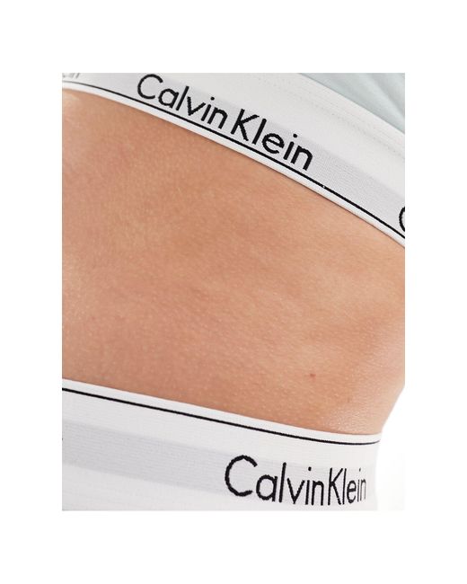 Curve - modern cotton - brassière sfoderata chiaro di Calvin Klein in Pink