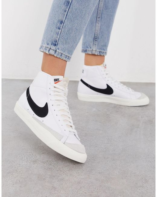 Nike Leer Blazer Mid - Jaren 77 Sneakers in het Wit - Bespaar 59% - Lyst