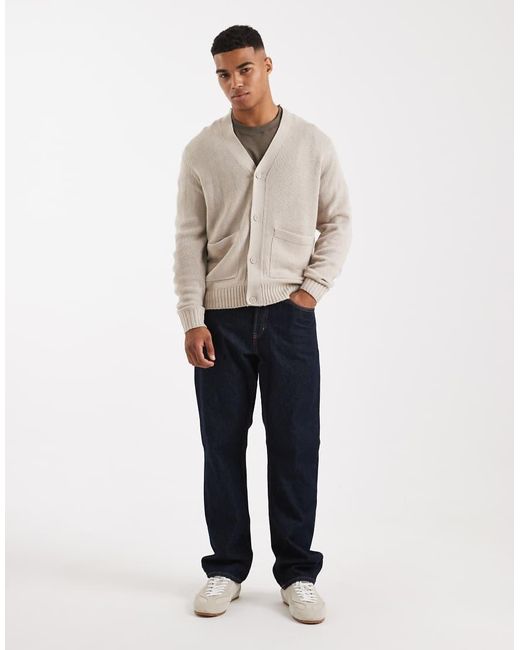 Only & Sons Ruimvallend Vest in het Natural voor heren
