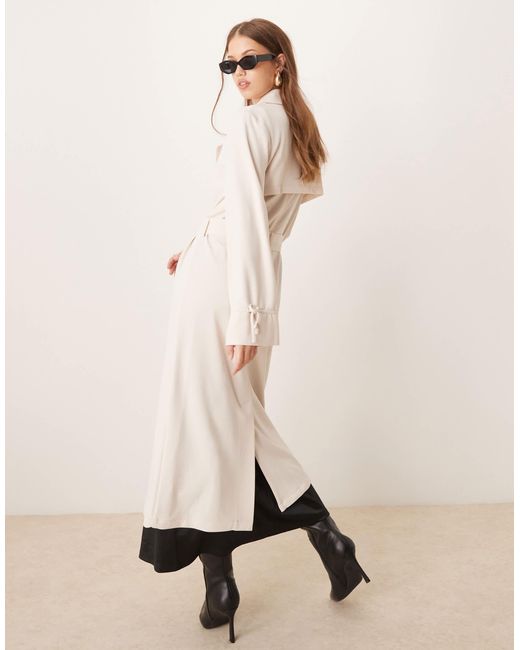 River Island Natural – leichter duster-mantel
