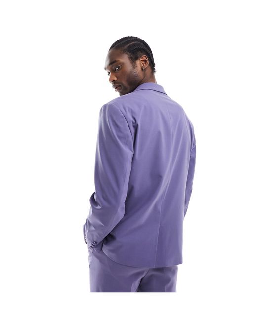 Giacca da abito oversize viola di ASOS in Purple da Uomo