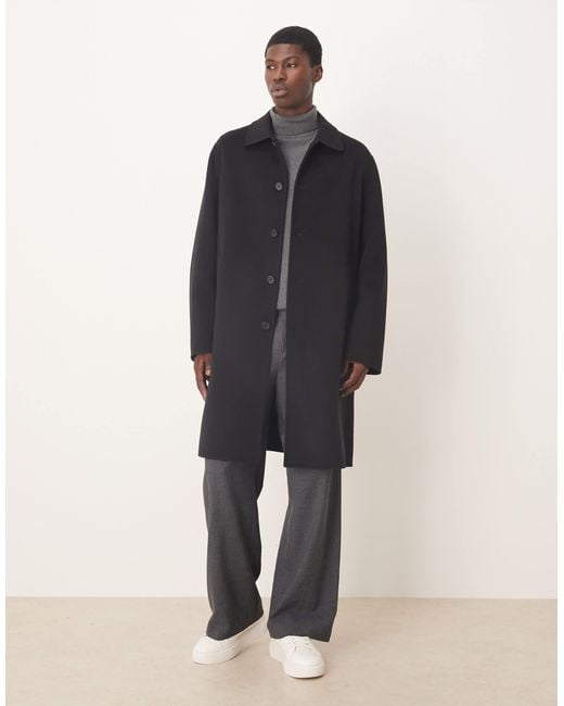 ARKET Blue Pure Wool Double Layer Overcoat for men