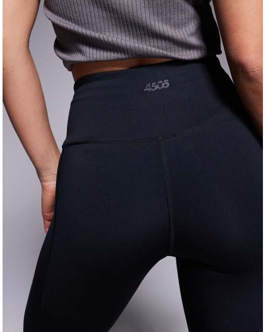 4505 Blue Petite Icon Active Tie Waist Run Legging With Phone Pocket