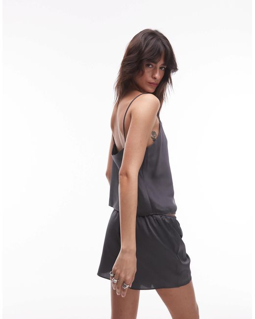 Mango Blue – pyjama-camisole-oberteil