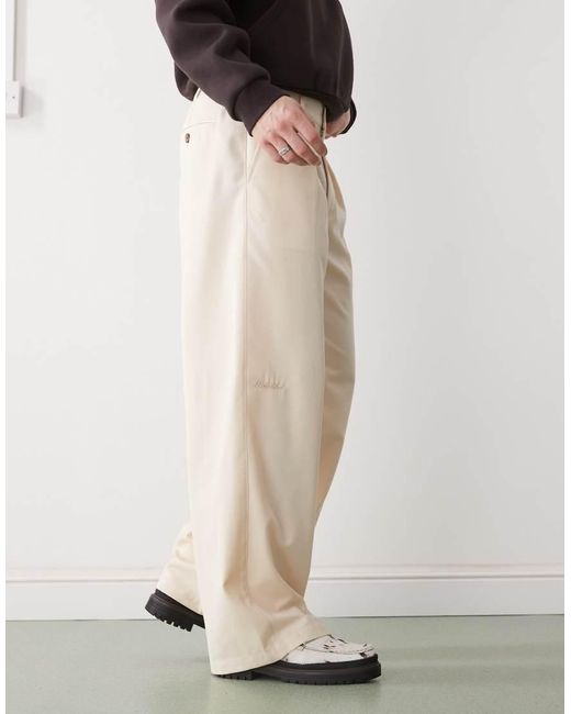Prohibited White Soho Pleated Vintage Pants for men