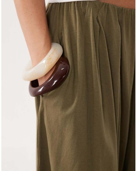 Miss Selfridge Green Balloon Pants